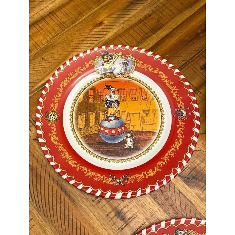 Restoration Hardware Circus Tin Plates set